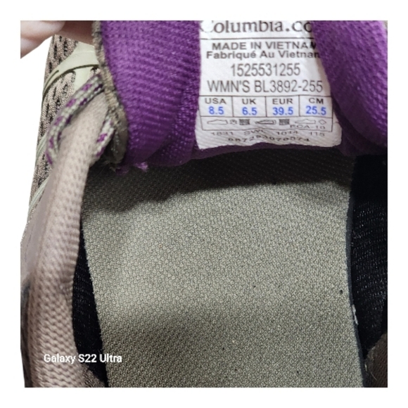 Columbia Strata Trail Low Women's Omnitech Size 8.5 Light Brown/gray Waterproof - Picture 6 of 16